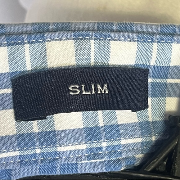 J.‎ Crew Men's Performance Long Sleeve Plaid Shirt Light Blue XL Slim - Picture 4 of 7